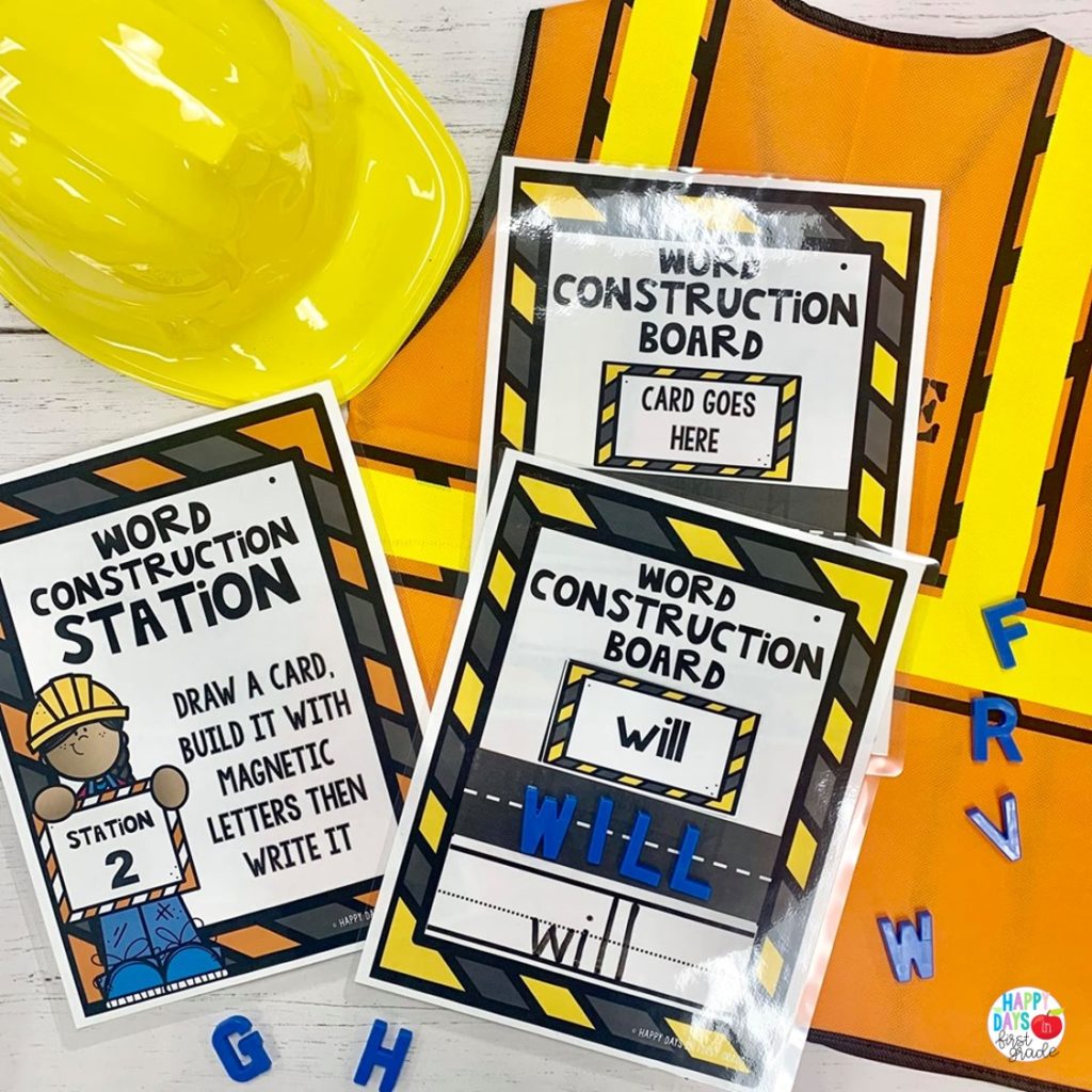 Construction Stations: Centers for Building Letters, Words, and ...