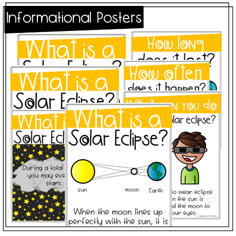 Solar Eclipse Activities for the Classroom | Happy Days in First Grade